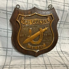 USS Plunger SSN595 Resin Plaque “What Is Past Is Prologue” Vintage picture