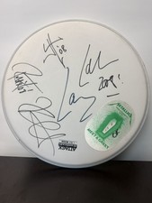 Metallica Signed ATTACK Drumhead Autograph by All Members 2008 Tour Meet & Greet picture
