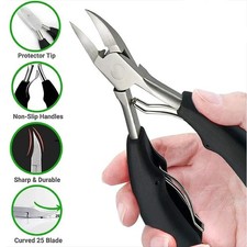 Professional Stainless Steel Toenail Clippers Heavy Duty Curved Nail Cutter Plie picture