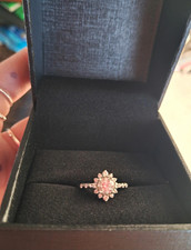 Kay Jewelers 14k White Gold Round Diamond Halo Ring 0.55 ctw Size 7 picture