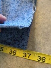 1998 Cotton Classic Cottons Blue Floral Fabric 44 X 72 picture