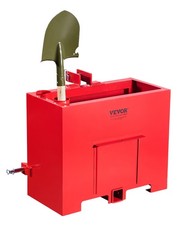 VEVOR Ballast Box 3 Point Category 1 Tractor Quick Tach Hitch Counterweight Red picture