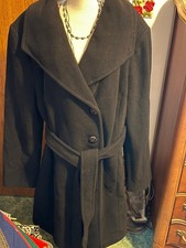 COVINGTON BLACK WOOL BLEND COAT SIZE 1X picture