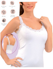 Wome's Tank Top Camisole with Lovely Lace Trim Style Soft Sexy Sport Yoga picture