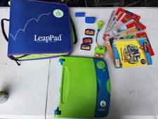 Vintage 2001 LeapFrog Leap Pad Learning System Console/Case/Books/Games picture