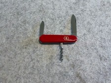 Victorinox Swiss Army Knife Red Waiter 84mm Clip Point Blade Fluted Corkscrew picture