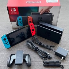 Nintendo Switch Console HAC-001 Joy Con Dock Grip All accessories picture
