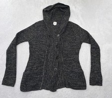 Effeci Woman’s Double Breast Long Sleeve Hooded Sweater/ Cardigan Size Large picture