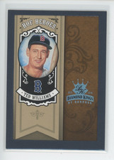 TED WILLIAMS 1/1 2005 DONRUSS DIAMOND KINGS HH-5 HOF HEROES FRAMED PLATINUM 1OF1 picture
