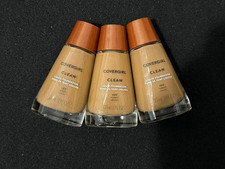 Lot of (3) CoverGirl CLEAN Liquid Foundation Normal Skin 165 Tawny *NEW* picture