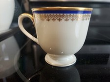 Coronado H&C(Haas & Czizek) (8) Demitasse Cup Cobalt blue band with gold design picture