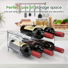 Bottle Storage Large Capacity Organizer Stackable Durable Rack Space Saving 2Pcs picture