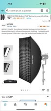 NEEWER 24''x35'' Quick Setup Foldable Rectangular Strip Softbox Bowens Mount picture
