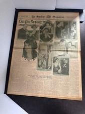 Antique 1925 Sunday Oregonian On the Screen Movie Section Portland Oregon picture