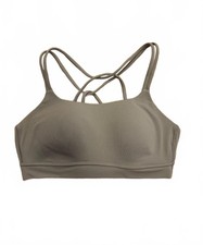 Athleta Perfect Storm Women's Size Small Tan Strappy Sports Bra picture