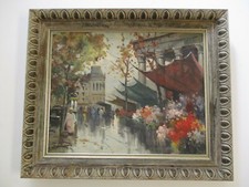 VINTAGE ANDRE MICHEL PAINTING PARIS FRANCE FRENCH IMPRESSIONIST MCM REGIONALISM  picture