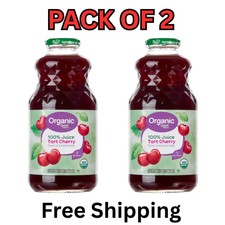 Great Value Organic 100% Tart Cherry Juice, 32 fl oz, Pack of 2 picture