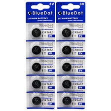 10pcs CR1632 CR 1632 3V Lithium Coin Cell Button Battery Batteries ~ USA SHIPPER picture