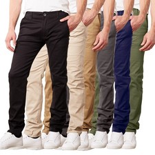 Men's Stretch Cotton Casual Chino Pants Pocket  NEW (Size 30-42)  picture
