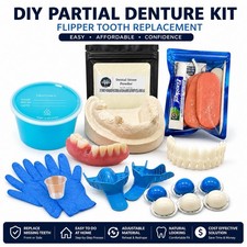 Partial Denture Kit  Make Your Own Custom Denture Affordable Temporary Teeth A2 picture