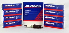 Set of 8 Genuine OEM ACDelco R45TS Conventional Spark Plug GM 19157995 19354415 picture