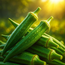 200+ CLEMSON SPINELESS OKRA SEEDS ๐ฟ HEIRLOOM AAS WINNER โข NON-GMO picture