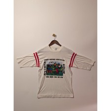 Artex Europe Tour Jersey Shirt Mens Small White Excellent Vintage Graphic Tee picture