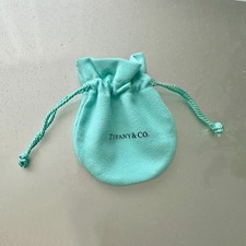 Tiffany  Empty Packaging Blue Drawstring Closure Pouch 3''W x 3.75''H- New picture