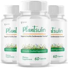(3 Pack) Plantsulin Supports Healthy Cardiovascular Function Pill (180 Capsules) picture