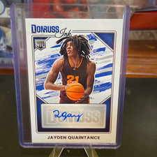 Panini 2025-26 Donruss Jayden Quaintance Hard Signed Auto Donruss Ink INK picture