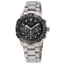 Citizen Promaster Sky Navihawk Chronograph Quartz Black Dial Men's Watch picture