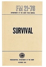 FM21-76 SURVIVAL US Army Field Manual 1970 Training Department of Army 288 pages picture