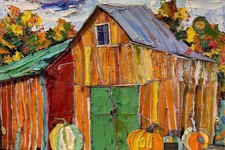 Pumpkin Barn| Farm Art| Prints picture