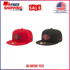 HOT DEAL San Francisco 49ers New Era 2026 Sideline 9FIFTY Snapback Cap Red Black picture