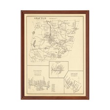 Old Map of Franconia, NH 1892 - Vintage Franconia New Hampsh picture
