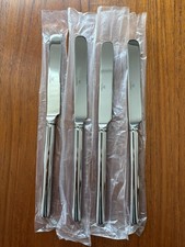 4pc Mikasa Zena Stainless Flatware Dinner Knives NIB Vintage Indonesia picture