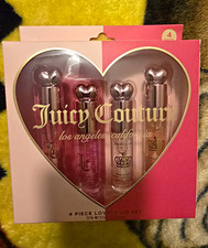 Juicy Couture 4-Piece Lovely Lip Oil Set - Cherry Raspberry Rose Strawberry picture