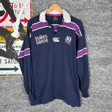 SCOTLAND RUGBY UNION JERSEY THE FAMOUS GROUSE CANTERBURY LONG SLEEVE SHIRT XL picture