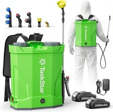 TaskStar 4 Gal Electric Backpack Sprayer 20V Cordless 2*2.0 Ah Battery & Charger picture