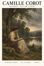 Camille Corot Reverie Art Poster 12x18 Fine Art Wall Decor picture