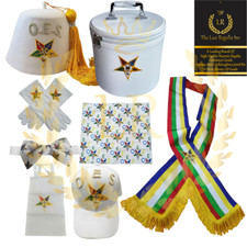 Masonic Order of the Eastern Star Fez Hat Premium Quality super Deal set picture