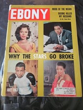 1963 July Ebony Magazine Dorothy Dandridge Sugar Ray Robinson Damaged (MH80) picture