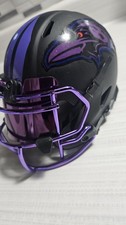 Baltimore Ravens custom  one of a kind. eclipse black out ,purple chrome Visor  picture
