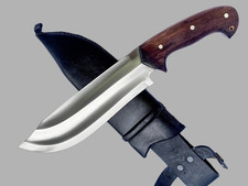 Custom Handmade Designer Bowie Knife, 10 inch, 5160 steel, KHHI-dbad Preacher picture