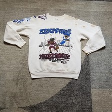 Vintage Hampton Morehouse College Sweatshirt M Fruit of the Loom Distressed 1987 picture