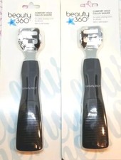 2 Pack BEAUTY 360 Comfort Hold Callus Shaver +6 Refill Blades NEW & SEALED picture