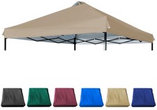 JANCANOPY 10x10 Canopy Replacement Top with Air Vent Silver Coated for Straig... picture
