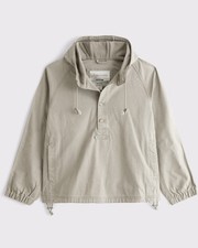 Sale Abercrombie & Fitch Men's Anorak Jacket Cloud Gray picture