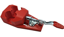 Dual Shotgun Shell Hull Holder Roll Crimp Clamp Vise - 12 Gauge RED picture