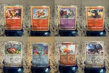 Pokemon 8 Card Lot Braixen Growlithe Floette Combusken Hop's Corvisquire NM picture